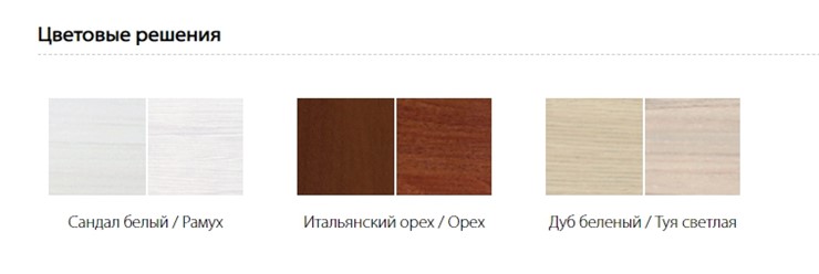 Шкаф распашной Гармония-4, 2-х створчатый, цвет Итальянский орех в Челябинске - изображение 1