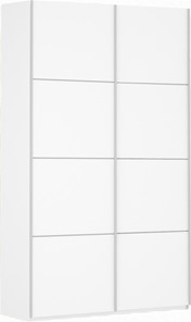 Шкаф 2-х створчатый Прайм (ДСП/ДСП) 1600x570x2300, белый снег в Челябинске