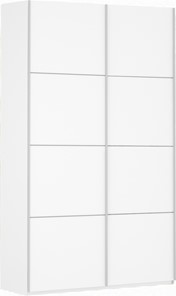 Шкаф 2-х дверный Прайм (ДСП/ДСП) 1200x570x2300, белый снег в Копейске
