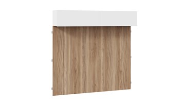 Шкаф настенный с декоративными панелями Порто (366) СМ-393.21.023-24 (Белый жемчуг/Яблоня беллуно/Белый софт) в Миассе