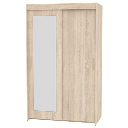 Шкаф 2-х дверный Топ (T-1-230х120х60 (3)-М; Вар.3), с зеркалом в Миассе - изображение