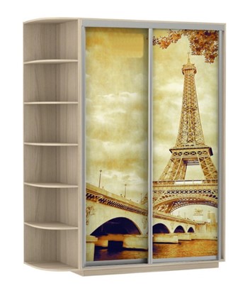 Шкаф 2-дверный Экспресс 1900x600x2200, со стеллажом, Париж/шимо светлый в Челябинске - изображение