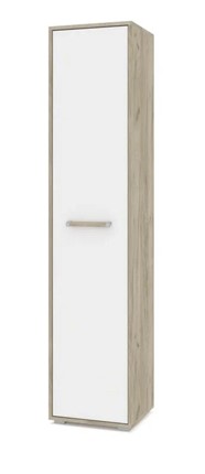 Распашной шкаф Флорида, Ф11, Серый дуб/Белый в Челябинске - изображение