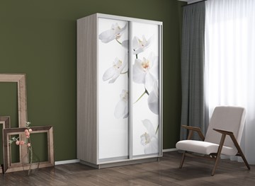 Шкаф 2-х створчатый Экспресс 1200x600x2200, Орхидея белая/шимо светлый в Челябинске - предосмотр 3