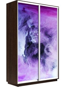 Шкаф 2-створчатый Экспресс 1200x600x2400, Фиолетовый дым/венге в Магнитогорске