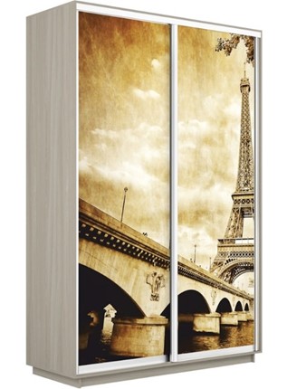 Шкаф 2-дверный Экспресс 1400x450x2400, Париж/шимо светлый в Челябинске - изображение