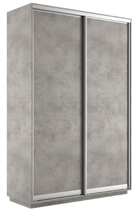 Шкаф двухдверный Экспресс (ДСП) 1400х450х2200, бетон в Челябинске - изображение