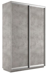 Шкаф 2-х створчатый Экспресс (ДСП) 1400х450х2400, бетон в Копейске