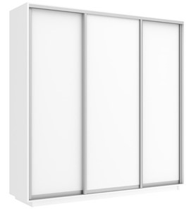 Шкаф 3-дверный Экспресс (ДСП) 2100х600х2200, белый снег в Миассе - предосмотр