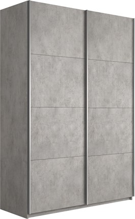 Шкаф 2-х дверный Прайм (ДСП/ДСП) 1200x570x2300, бетон в Челябинске - изображение