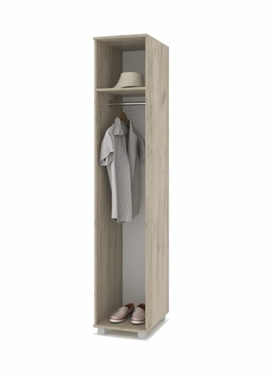 Одностворчатый шкаф В-11, Серый дуб/Белый в Магнитогорске - изображение 1
