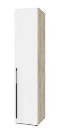 Одностворчатый шкаф С11, Серый дуб/Белый в Магнитогорске - изображение