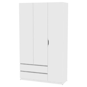 Шкаф 3-дверный Мальта H217, Белый в Магнитогорске