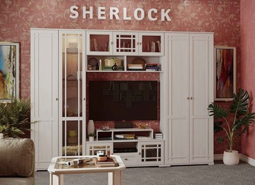 Шкаф в гостиную Sherlock 11, Ясень Анкор светлый в Копейске - предосмотр 1