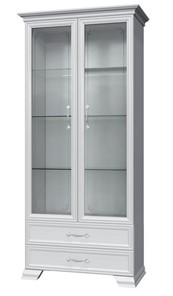 Шкаф-витрина Грация ШР-2, белый, 2 стекла в Миассе