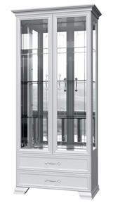 Шкаф-витрина Грация ШР-2, белый, 4 стекла в Миассе
