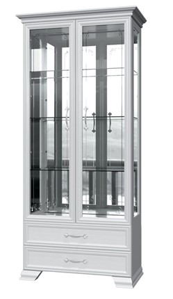 Шкаф-витрина Грация ШР-2, белый, 4 стекла в Челябинске - изображение