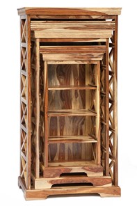 Шкафы для книг Бомбей - 0761A (набор 3 шт.) палисандр, натуральный (natural) арт.10047 в Челябинске