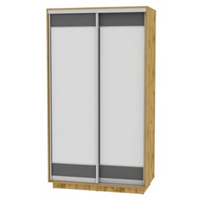 Шкаф 2-дверный Весенний HK1, 2155х1200х600 (D2D2), ДВ-Графит в Миассе - предосмотр