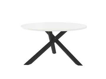 Круглый столик Триада-15Д, черный/белый в Челябинске