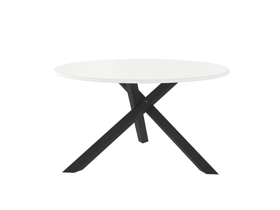 Круглый столик Триада-15Д, черный/белый в Челябинске - изображение