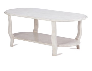 Овальный столик двухярусный ЖС-000, 120х70, (стандартная покраска) в Миассе