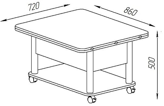 Складной стол-трансформер Дебют-3, серый/белый в Магнитогорске - изображение 3