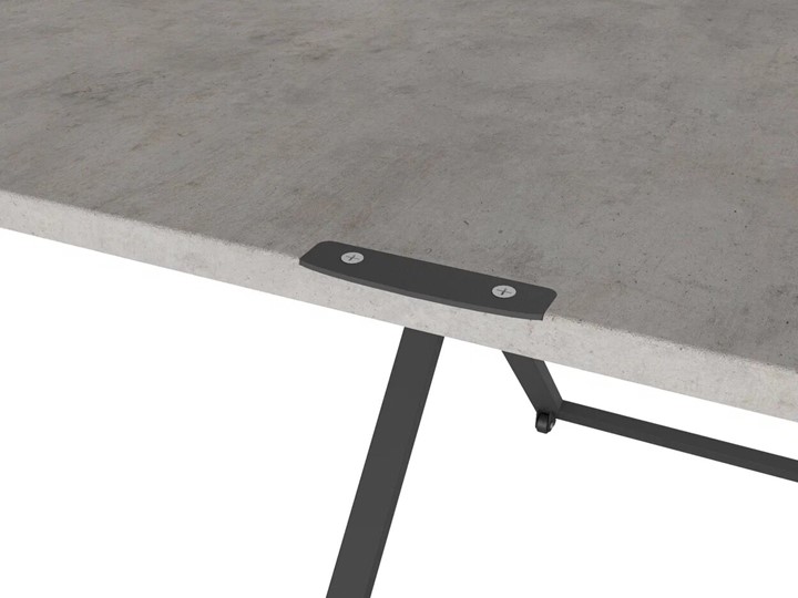 Журнальный стол-трансформер Генри, бетон чикаго/чёрный в Магнитогорске - изображение 4