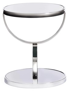 Столик GROTTO (mod. 9157) металл/дымчатое стекло, 42х42х50, хром в Копейске - предосмотр 1