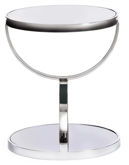 Столик GROTTO (mod. 9157) металл/дымчатое стекло, 42х42х50, хром в Миассе - изображение 1