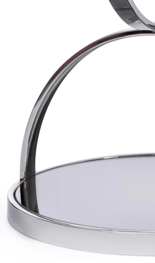 Столик GROTTO (mod. 9157) металл/дымчатое стекло, 42х42х50, хром в Миассе - изображение 2
