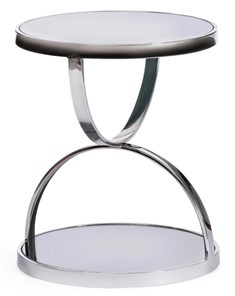 Журнальный столик GROTTO (mod. 9157) металл/дымчатое стекло, 42х42х50, хром в Магнитогорске