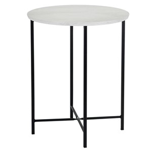 Круглый столик Мебелик BeautyStyle-16 (дуб дымчатый/черный) в Миассе