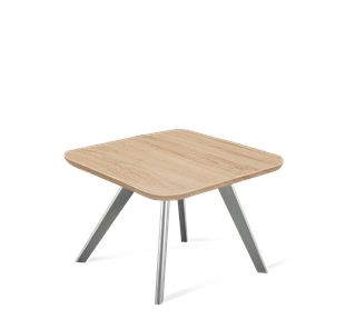 Квадратный столик SHT-S39 / SHT-TT 60/60 ЛДСП (дуб сонома/серый) в Миассе