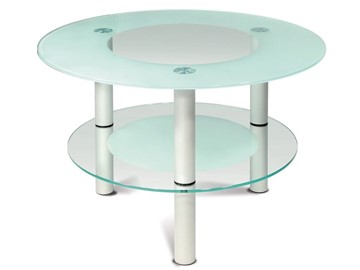 Стеклянный столик в зал Кристалл 3 (алюминий-прозрачное) в Миассе