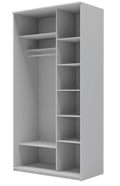 Шкаф двухстворчатый 2200х1200х620 с двумя зеркалами ХИТ 22-12-55 Белая шагрень в Миассе - изображение 1