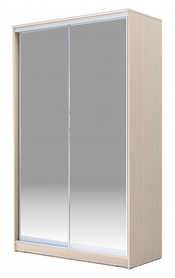 Шкаф-купе 2200х1200х420 Хит-22-4-12/2-88, Матовое стекло, Дуб млечный в Челябинске - изображение