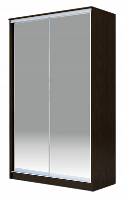Шкаф 2-х дверный 2200х1200х420 Хит-22-4-12/2-88, Матовое стекло, Венге в Челябинске - изображение