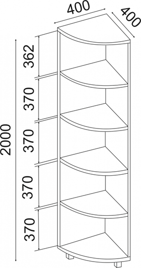 Угловой стеллаж West М07 в Миассе - изображение 1