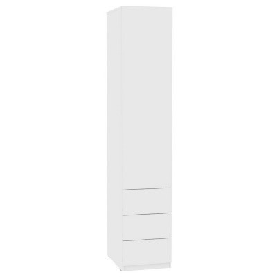 Шкаф распашной Риал (H11) 230х45х45 PUSH to OPEN, Белый в Миассе - изображение