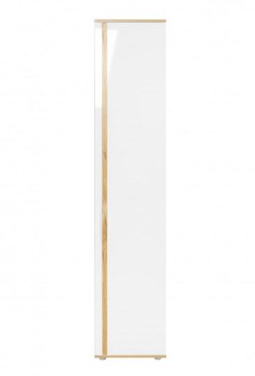 Одностворчатый шкаф Марта-2 ЛД 136.010, Дуб золотой/Белый глянец в Челябинске - изображение 1