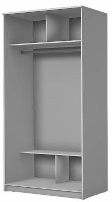 Шкаф двухдверный 2400х1200х620 с двумя зеркалами ХИТ 24-12/2-55 Дуб Сонома в Челябинске - изображение 1