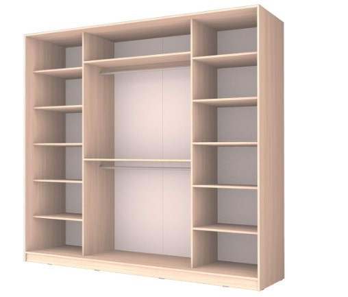 Шкаф 4-х дверный 23-24/2-6556, Пескоструйный рисунок "Сетка", Белый в Копейске - изображение 1