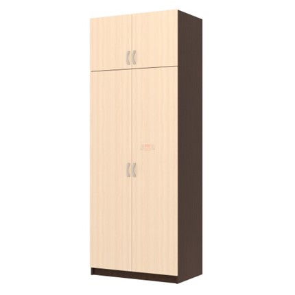 Шкаф для одежды Флагман - 4, Венге / Млечный дуб в Миассе - изображение