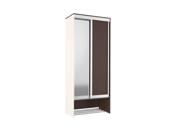 Шкаф 2-х дверный Ольга №10 с зеркалом в Златоусте - изображение