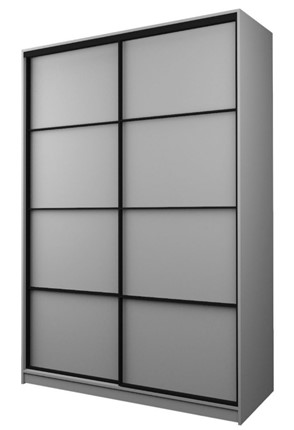 Шкаф MAX МШ-23-6-18-11, Профиль Черный/Цвет Серый в Магнитогорске - изображение