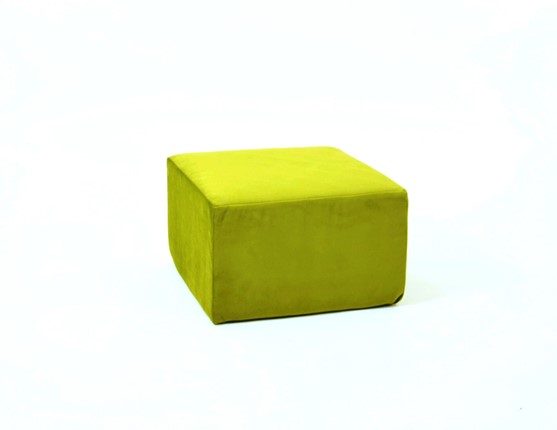 Пуф бескаркасный Тетрис 50х50, зеленый в Миассе - изображение