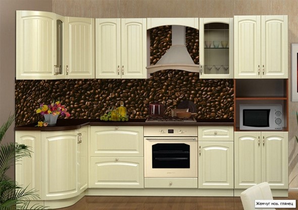 Кухонный угловой гарнитур Кантри 1330х2800 в Магнитогорске - изображение