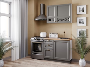 Модульная кухня Амели-3 1600, Белый/Оникс серый в Магнитогорске