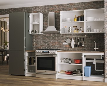 Кухонный гарнитур Лион 1,8 м (Белый) в Миассе - предосмотр 1